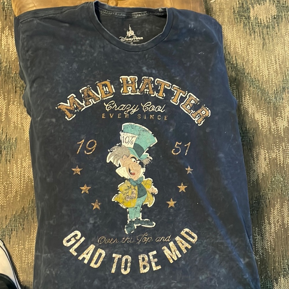 Medium Mad Hatter Crazy Cool Disney Parks Tee Shirt
